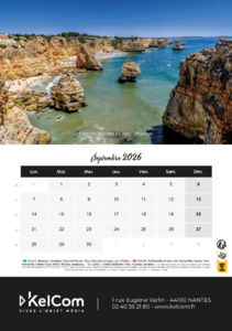 Calendrier chevalet personnalisé Colonne 14.8 x 21 cm 9