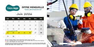 Calendrier chevalet 100% personnalisé 7