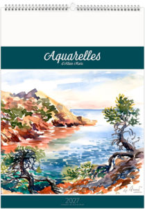 Calendrier illustré entreprise Aquarelles 2027 1