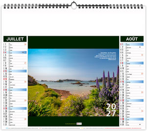 Calendrier illustré entreprise Bretagne 2027 10