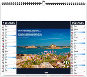 Calendrier illustré entreprise Bretagne 2027 12