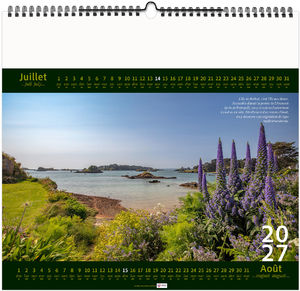 Calendrier illustré entreprise Bretagne d'Île en Île 2027 5