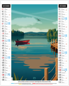 Calendrier illustré entreprise Diane 2027 6