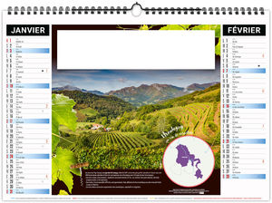 Calendrier illustré entreprise Grappe 2027 1