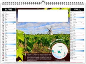 Calendrier illustré entreprise Grappe 2027 2