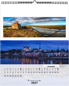 Calendrier illustré entreprise La France Panoramique 2027 3