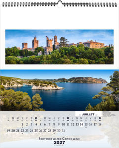 Calendrier illustré entreprise La France Panoramique 2027 8