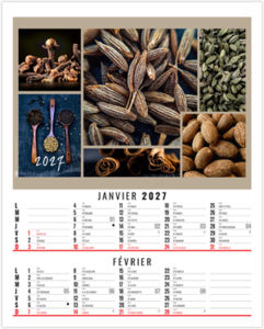 Calendrier illustré entreprise Maë 2027 1