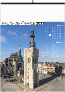 Calendrier illustré entreprise Patrimoine 2027 2