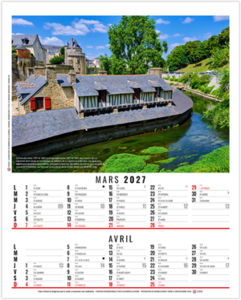 Calendrier illustré entreprise Romy 2027 2