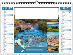 Calendrier illustré personnalisable Bains 2027 4