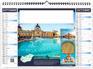 Calendrier illustré personnalisable Bains 2027 5