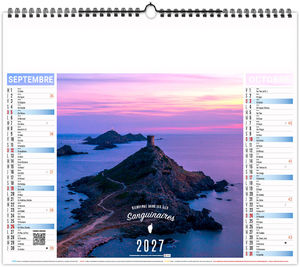 Calendrier illustré personnalisable Corse 2027 11