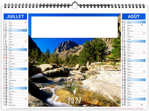 Calendrier illustré personnalisable Corse 2027 4