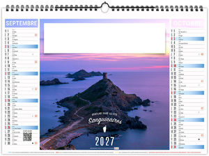 Calendrier illustré personnalisable Corse 2027 5