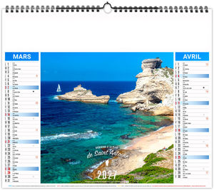 Calendrier illustré personnalisable Corse 2027 8
