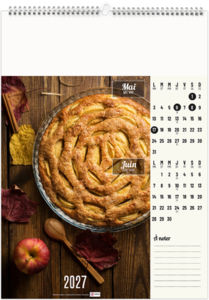 Calendrier illustré personnalisable Cuisine Conviviale 2027 4