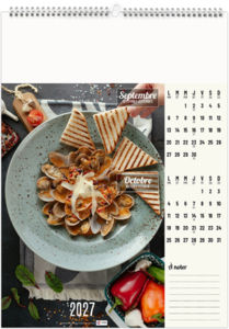 Calendrier illustré personnalisable Cuisine Conviviale 2027 6