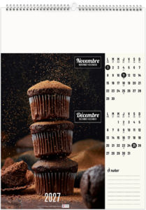 Calendrier illustré personnalisable Cuisine Conviviale 2027 7