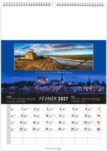 Calendrier illustré personnalisable Étendu 2027 1