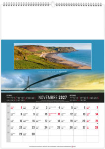 Calendrier illustré personnalisable Étendu 2027 10