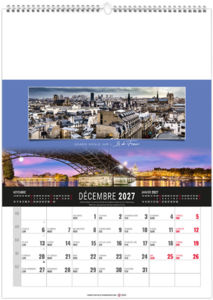 Calendrier illustré personnalisable Étendu 2027 11