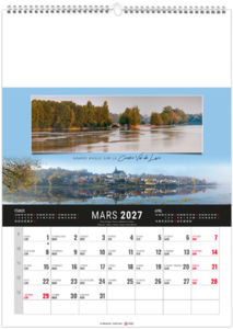 Calendrier illustré personnalisable Étendu 2027 2