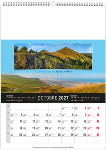 Calendrier illustré personnalisable Étendu 2027 9