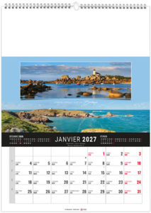 Calendrier illustré personnalisable Étendu 2027