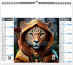 Calendrier illustré personnalisable Fresque 2027 11