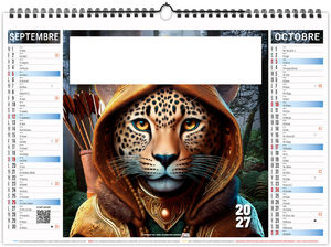 Calendrier illustré personnalisable Fresque 2027 5