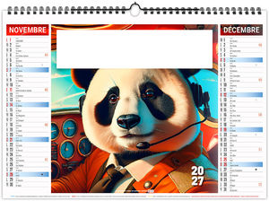 Calendrier illustré personnalisable Fresque 2027 6