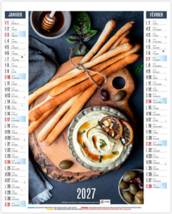 Calendrier illustré personnalisable Gustave 2027 1