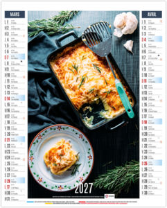 Calendrier illustré personnalisable Gustave 2027 2