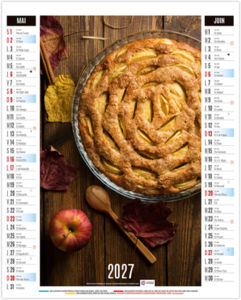 Calendrier illustré personnalisable Gustave 2027 3