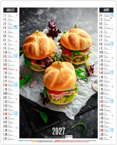 Calendrier illustré personnalisable Gustave 2027 4