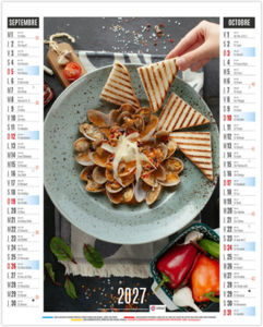 Calendrier illustré personnalisable Gustave 2027 5