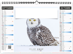 Calendrier illustré personnalisable Neige 2027 5