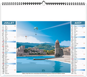 Calendrier illustré personnalisable Néo Rétro 2027 10