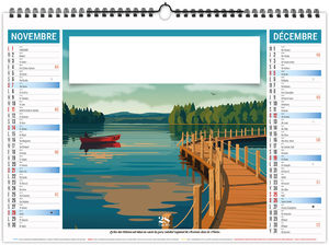 Calendrier illustré personnalisable Néo Rétro 2027 6