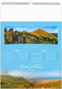 Calendrier illustré personnalisable Paysages de France 2027 3