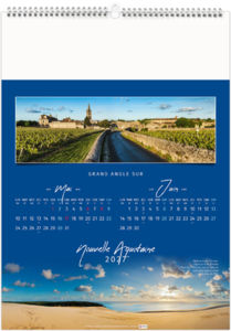 Calendrier illustré personnalisable Paysages de France 2027 4