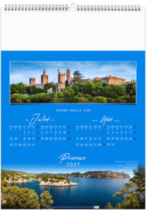 Calendrier illustré personnalisable Paysages de France 2027 5