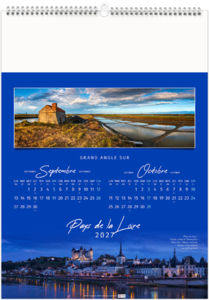 Calendrier illustré personnalisable Paysages de France 2027 6