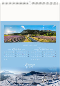 Calendrier illustré personnalisable Paysages de France 2027 7