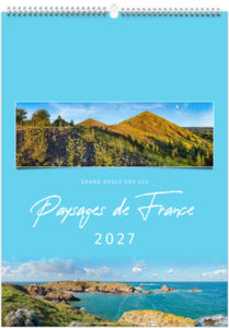 Calendrier illustré personnalisable Paysages de France 2027
