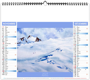 Calendrier illustré personnalisable Provence 2027 12