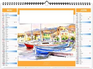 Calendrier illustré personnalisable Provence 2027 3