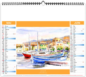 Calendrier illustré personnalisable Provence 2027 9