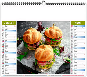 Calendrier illustré personnalisable Recettes 2027 10